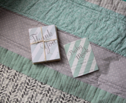 Thank You cards and invitations i made for the shower